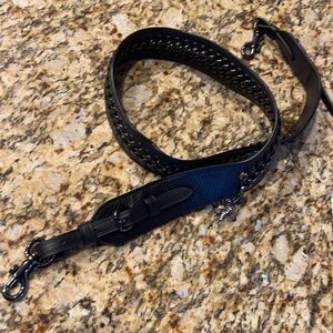 Coach black on black shoulder strap